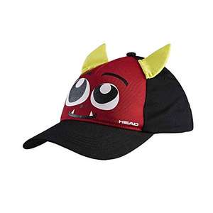 HEAD Unisex Kids Cap Monster Tennis Black / Red One Size