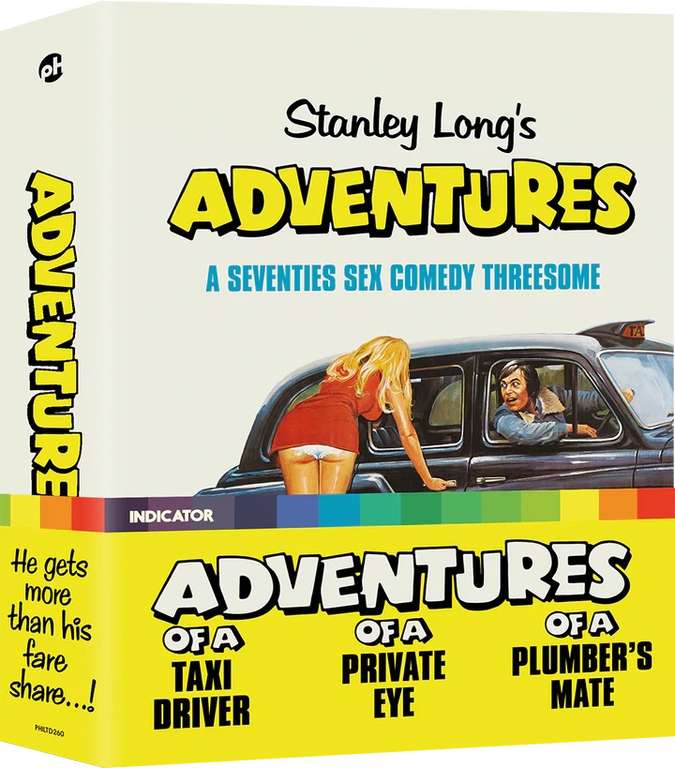 Stanley Long's Adventures: A Seventies Sex Comedy Threesome - Limited Edition Bluray - £17.99 (+£2.90 Delivery) @ Powerhouse Films