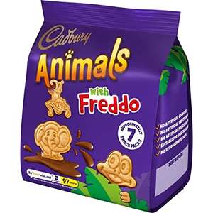 Cadbury Animals Mini Biscuits, 6 x 22 g, Buy more, save more: 10 x 6 packs (60 packs) for £5.90 @ Amazon business