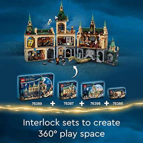 LEGO 76398 Harry Potter Hogwarts Hospital Wing Buildable Castle Toy with Clock Tower £29.99 @ Amazon