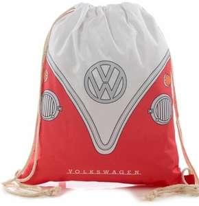 Volkswagen VW T1 Camper Bus Red Drawstring Bag Bag
