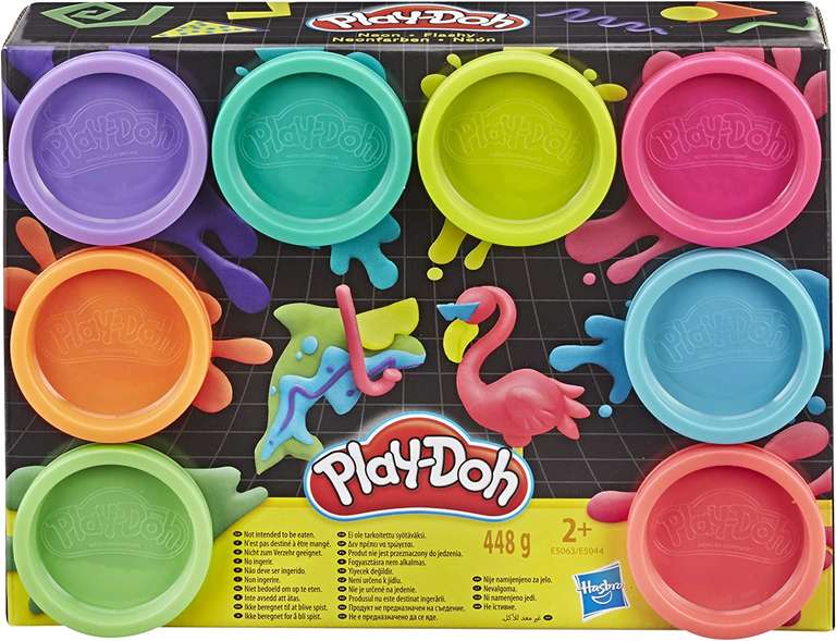 Play-Doh 8-Pack Neon Non-Toxic Modeling Compound with 8 Colours, E5063ES1 - £5.99 @ Amazon