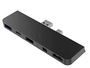 HyperDrive for Microsoft Surface Pro 4,5,6 - USB-C Hub - HDMI 4K60Hz, USB-C 5Gbps, 2 x USB-A, MiniDP £17.61 (+£4.49 Non Prime) @ Amazon