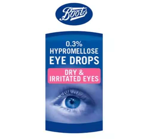 Hypromellose 0.3% Eye Drops - 10ml - 2 for £3.69 + £1.50 collection @ Boots