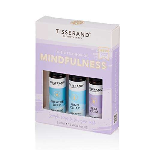 Tisserand Aromatherapy | The Little Box of Mindfulness | Roll On Essential Oils Set | 3 X 10ML £5.40 @ Amazon