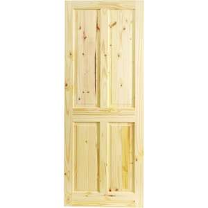 Wickes Chester Knotty Pine 4 Panel Internal Door - 1981 x 762mm - Free Click & Collect