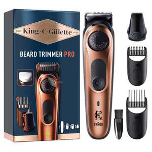 King C. Gillette Trimmer Pro with 2 Combs & Brush (free delivery for Gillette Club members - free signup)