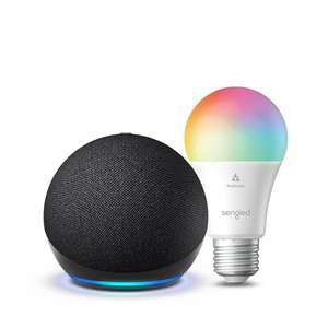Echo Dot (latest gen) AND Colour Smart Bulb (E27 or B22) @ Amazon
