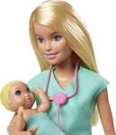Barbie Baby Doctor Playset with Blonde Doll, 2 Infant Dolls, Exam Table and Accessories