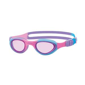 Zoggs Kid's Little Super Seal Swimming Goggles with Quick Adjust and UV Protection (Up to 6 Years) - Pink / Purple / Tint Pink