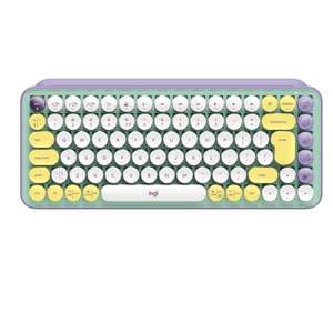 Logitech POP Keys Mechanical Wireless Keyboard with Customisable Emoji Keys - Daydream