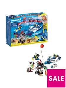 Playmobil 70776 City Action Police Diving Mission Advent Calendar With Colour-Changing Bath Fizzers £9.99 + Delivery @ Very