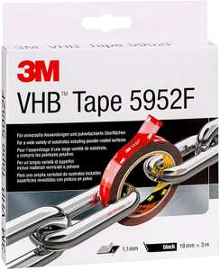 3M VHB Double Sided Adhesive Tape - 19mm x 3m, Thick 1.1mm, Black - £12.00 @ Amazon