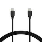 Amazon Basics 2-Pack USB-C to USB-C 2.0 Fast Charging Cable, 480Mbps Transfer Speed, USB-IF Certified, 1.83 m, Black