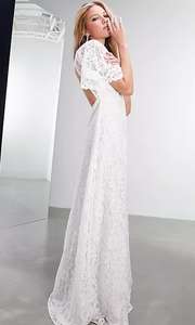 Asos Edition Olivia Lace Flutter Sleeve Wedding Dress £32.75 delivered with code @ ASOS