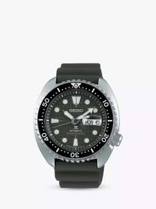 Seiko Prospex King Turtle Men's Green Silicone Strap Watch £309.4 with code @ H Samuel