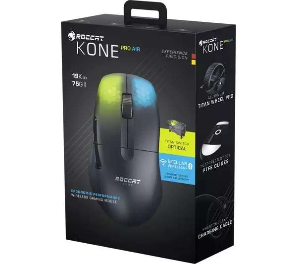 ROCCAT Kone Pro Air RGB Wireless Optical Gaming Mouse + 6 months Apple TV+ (New / Returning Customers) - £34.97 (Click & Collect) @ Currys