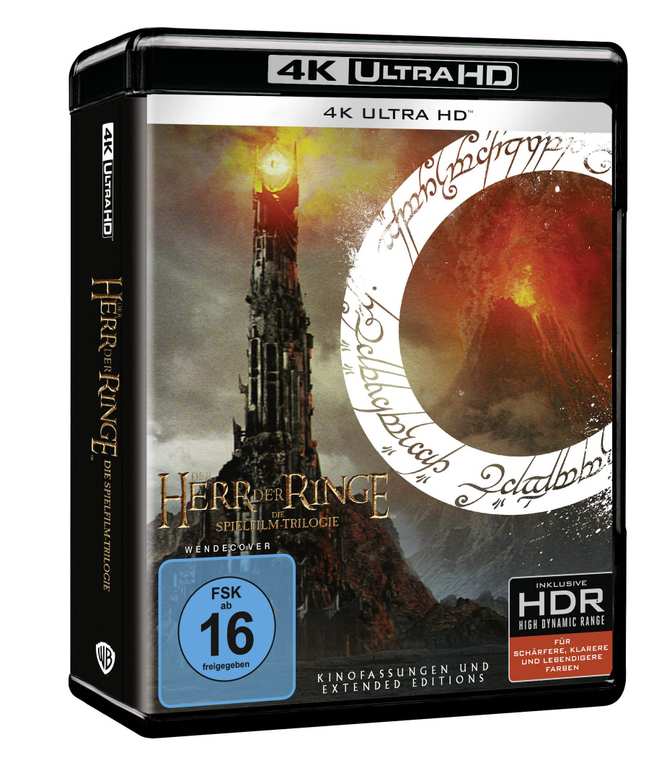 The Lord of the Rings: The Motion Picture Trilogy 4K Blu-Ray Region Free English audio & subtitles @ Amazon EU