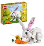 LEGO Seasonal 40523 Easter Rabbits Display £8 / LEGO Creator 3in1 31133 White Rabbit Toy Animal Figures Set £12 (Free Collection) @ Argos