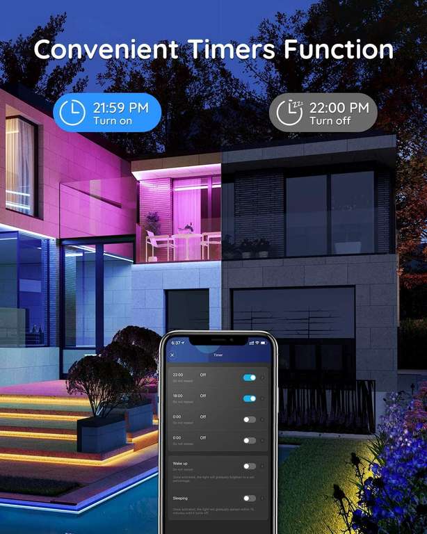 Govee Outdoor LED Strip Lights, 10m RGBIC Outdoor Lights @ Govee UK / FBA