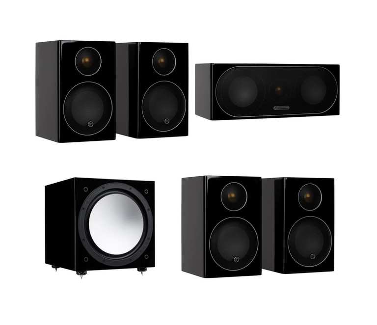 Monitor Audio Radius 90 5.1 Speaker Package - High Gloss Black