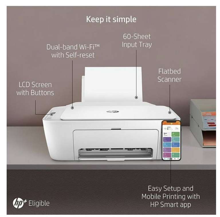 HP DeskJet 2710e All in One Colour Printer - £36.99 + Free Click and Collect @ Very
