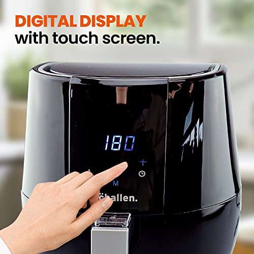 Schallen SCH1028 Black Air Fryer 3.5L 1500W Digital Display Touchscreen £34.99 (w/ voucher) Dispatches from and Sold by Netagon UK - Amazon