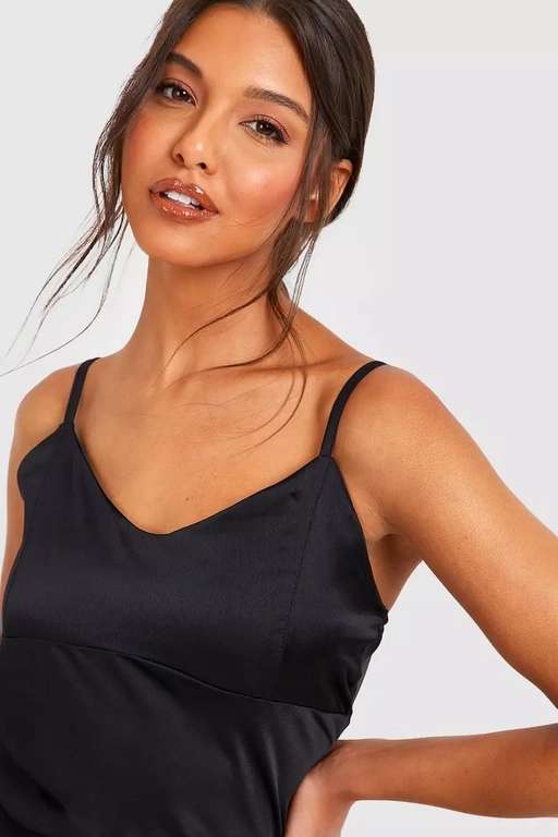 Fishtail Satin Slip Dress - £7 + Free Delivery With Code - @ Debenhams sold by Boohoo