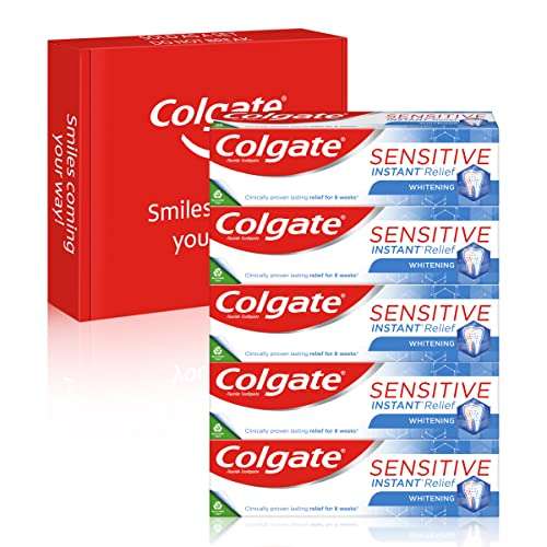 Colgate Sensitive Pro Relief Toothpaste X5 £12.50 (poss £10 with voucher) @ Amazon
