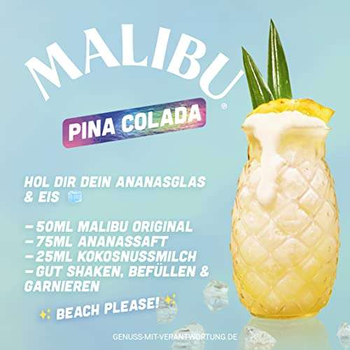 Malibu Original White Rum with Coconut Flavour, 1L - £16.00 @ Amazon