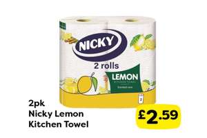 Nicky Lemon Kitchen Towel 2pk