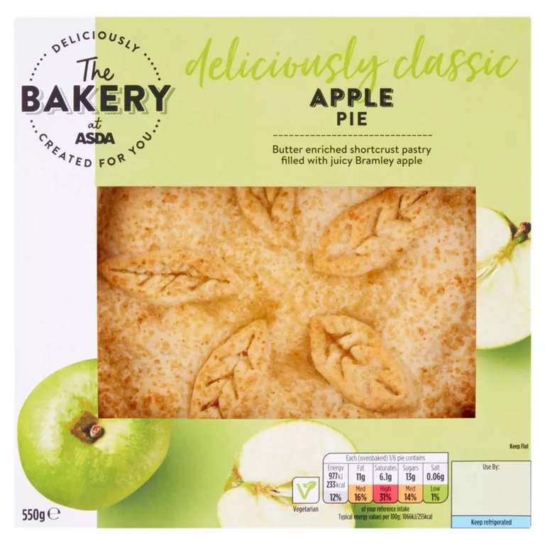 The BAKERY at ASDA Apple Pie 550g | hotukdeals