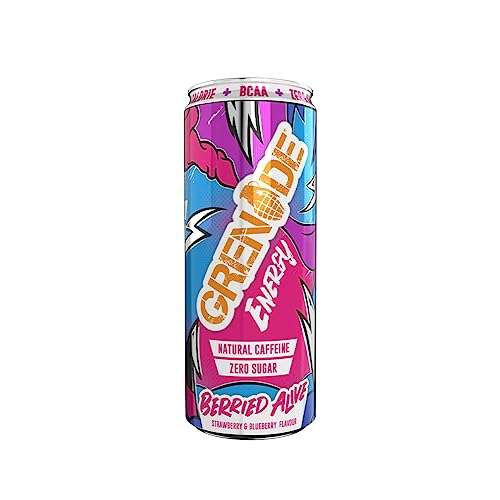 Grenade Energy Sports Drink Sugar Free - Berried Alive, 330 ml (Pack of 12) - S&S 13.76