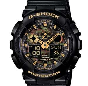 G-Shock Men's Camo Black Resin Strap Watch