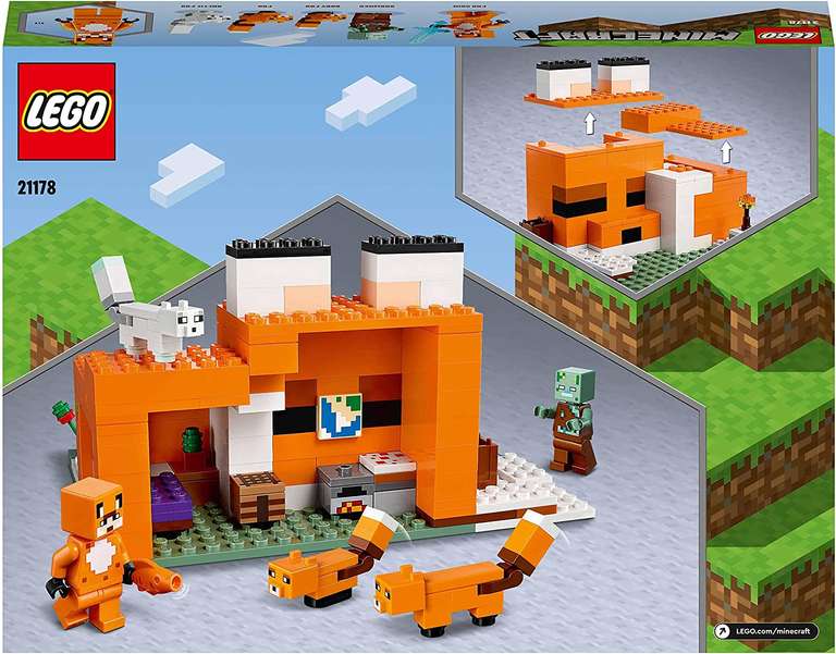 LEGO 21178 Minecraft The Fox Lodge House, Animal Toys £14 at Amazon |  hotukdeals