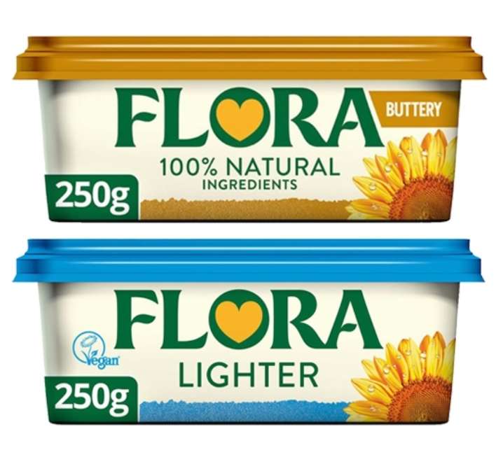 250g Flora Buttery / Lighter, 69p @ Farmfoods