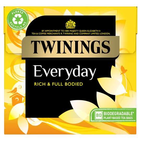 Twinings Everyday 80 Teabags 232G £2.40 Clubcard Price @Tesco