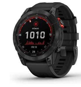 Garmin fēnix 7 Solar Multisport GPS Watch, Black with Silicone Band - Sold By Epic Easy LTD FBA