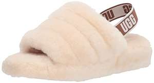 UGG Women's Fluff Yeah Slide Slipper (Colour: Natural) Size 8, 9, 7, 6, 5 and 3 For £50 at Amazon