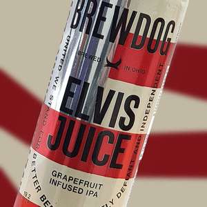 24x pint cans BrewDog 6.5% Elvis Juice Grapefruit IPA (best before 08-Apr-24) - £34.99 delivered at Discount Dragon