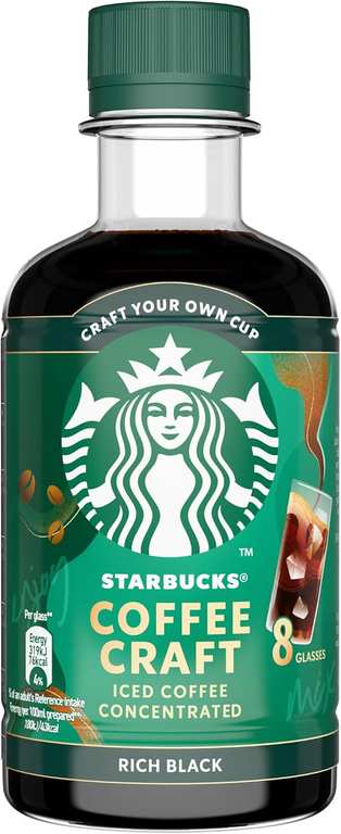 STARBUCKS Rich Black Iced Coffee Concentrated 260ml - With Voucher