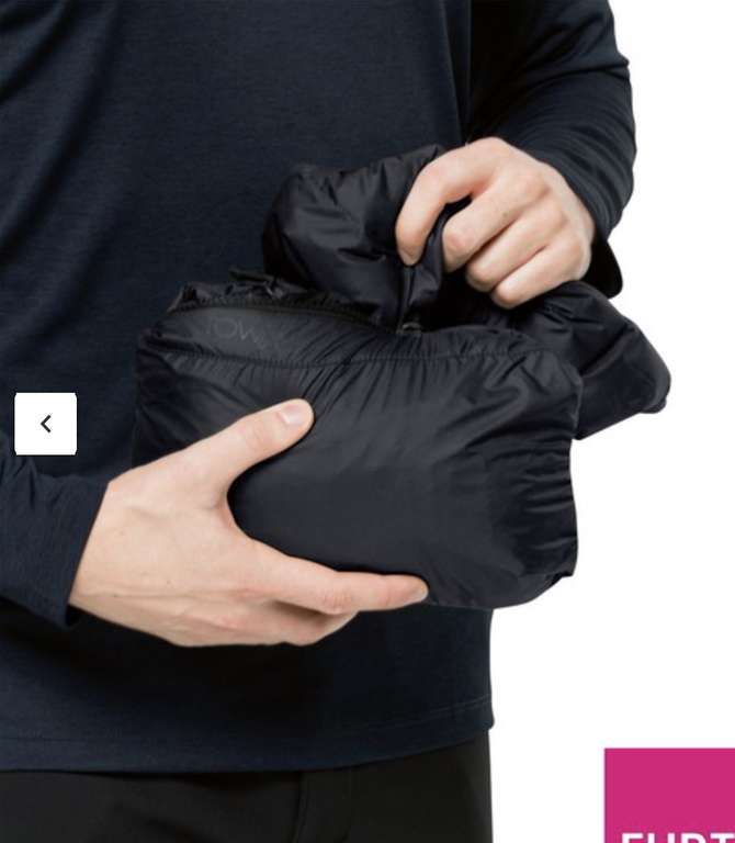 Men’s Jack Wolfskin Helium Jacket - Black, Down, now £56 With Free Click & Collect @ Very