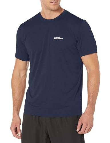 Jack Wolfskin Men's Essential T-Shirt - Navy, L-3XL