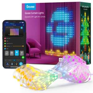 Govee Curtain Smart WiFi Lights - 520 RGBIC LEDs with Voucher @ Govee UK /FBA