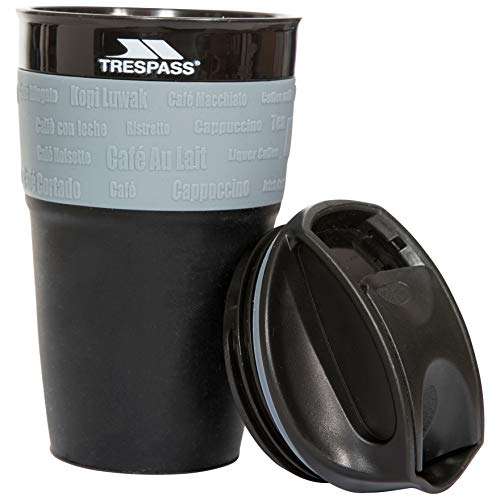 Trespass Coffee Pop Foldable Collapsable Silicon BPA Free Cup Mug (Black, 355 ml) - £3.20 @ Amazon