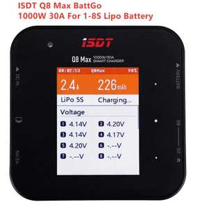 ISDT Q8 Max 1000W 30A High Power Battery Balance Charger for 1-8S Lipo Battery sold by FPVKING RV STORE