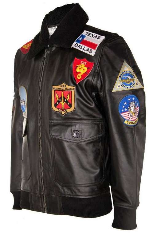 Top Gun A2 Leather Bomber Jacket, San Diego at £139.99 via Infinity ...