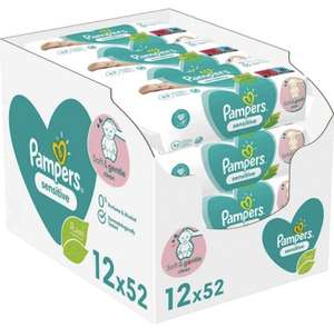 Pampers Sensitive Baby Wipes 12 Packs