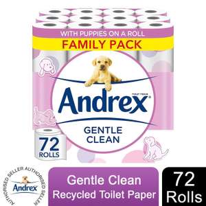 Andrex Toilet Paper 72 Rolls - w/ Code (£17.52 possible), Sold By kimberly-clark-official-store