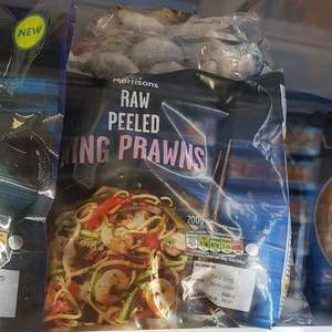 Morrisons Peeled Cooked/Raw King Prawns 200g - Lichfield St Walsall